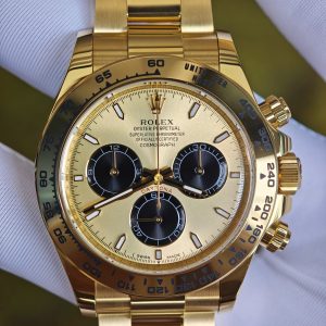Daytona 126508 custom model, 1:1 CNC mold-opened weighted case/strap/clasp, total weight 180g, the entire watch adopts 18K original color gold-plated craftsmanship, optimal substitute dial/hands/solid pin shaft, Dandong 4131 movement - Image 8