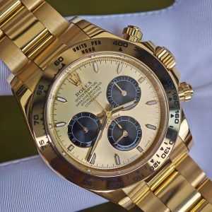 Daytona 126508 custom model, 1:1 CNC mold-opened weighted case/strap/clasp, total weight 180g, the entire watch adopts 18K original color gold-plated craftsmanship, optimal substitute dial/hands/solid pin shaft, Dandong 4131 movement - Image 10