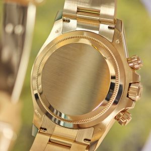 Daytona 126508 custom model, 1:1 CNC mold-opened weighted case/strap/clasp, total weight 180g, the entire watch adopts 18K original color gold-plated craftsmanship, optimal substitute dial/hands/solid pin shaft, Dandong 4131 movement - Image 19