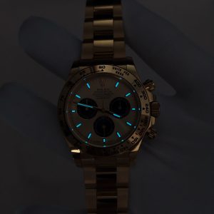 Daytona 126508 custom model, 1:1 CNC mold-opened weighted case/strap/clasp, total weight 180g, the entire watch adopts 18K original color gold-plated craftsmanship, optimal substitute dial/hands/solid pin shaft, Dandong 4131 movement - Image 25