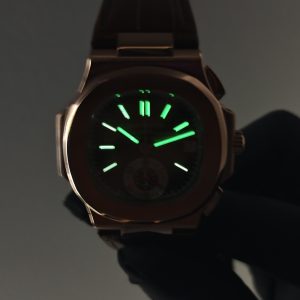 3K factory Patek Philippe 5980OR, electroplated rose gold case, modified solid pin shaft, - Image 13