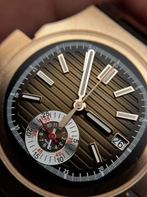 3K factory Patek Philippe 5980OR, electroplated rose gold case, modified solid pin shaft, - Image 14