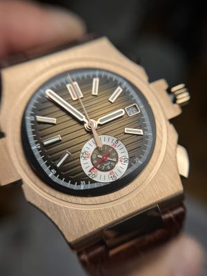 3K factory Patek Philippe 5980OR, electroplated rose gold case, modified solid pin shaft, - Image 15